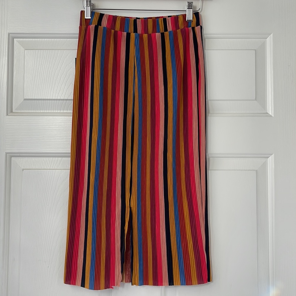 Colorful striped midi skirt - Picture 4 of 4